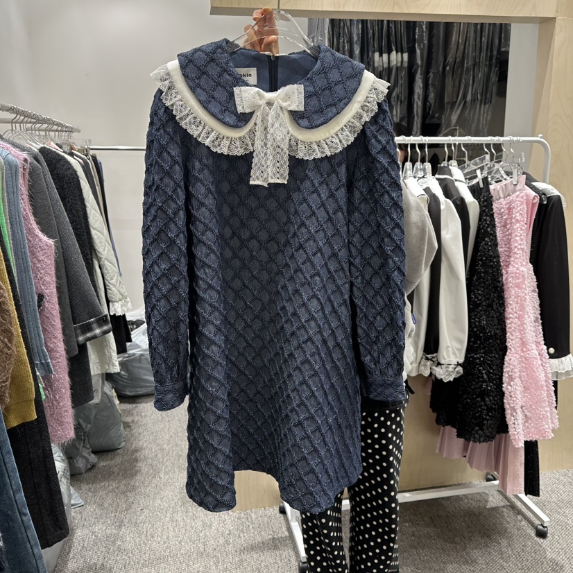 NAPKIN東大門㊣直郵女士新品時尚熱賣25秋冬休閑推薦連衣裙NAPKIN連衣裙圖色1