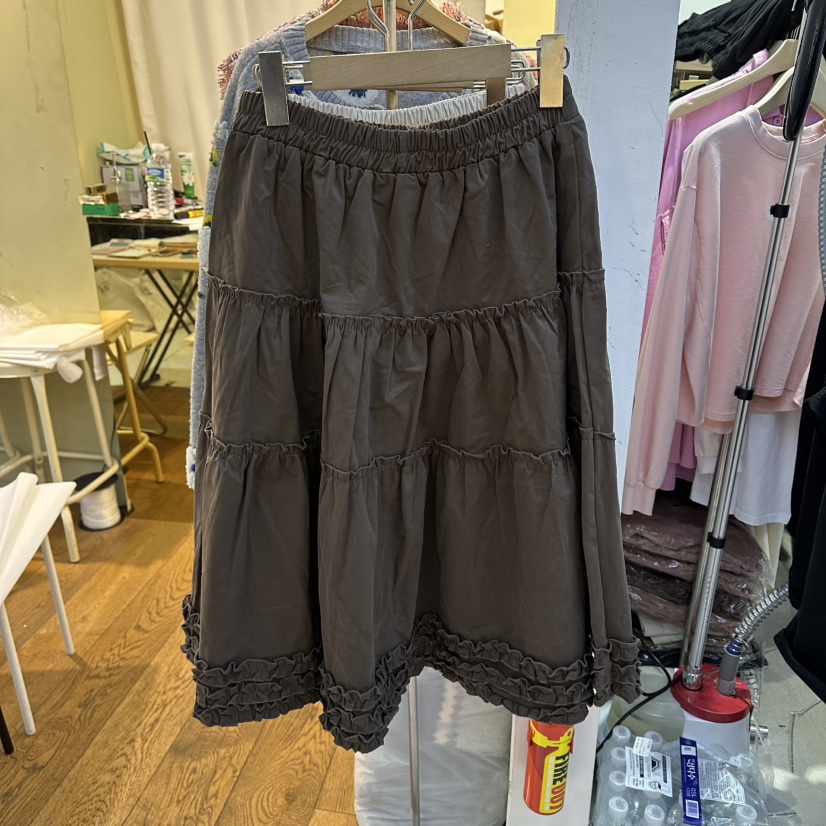 COCO HOLIC韓國直郵㊣女裝新款職業真品25秋冬長裙百褶褶裙COCO HOLIC長裙