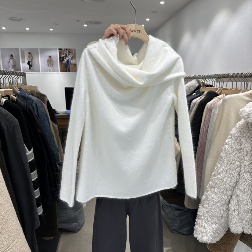 ACKER東大門㊣實拍女士新品推薦真品25秋冬時尚針織衫羊毛高領ACKER針織衫圖色2
