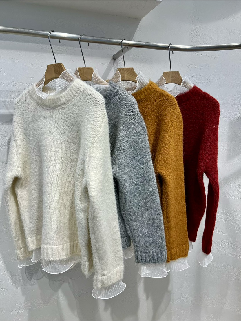 OLA東大門㊣直郵女士新款職業人氣休閑25秋冬真品時尚針織衫mellor/OLA針織衫