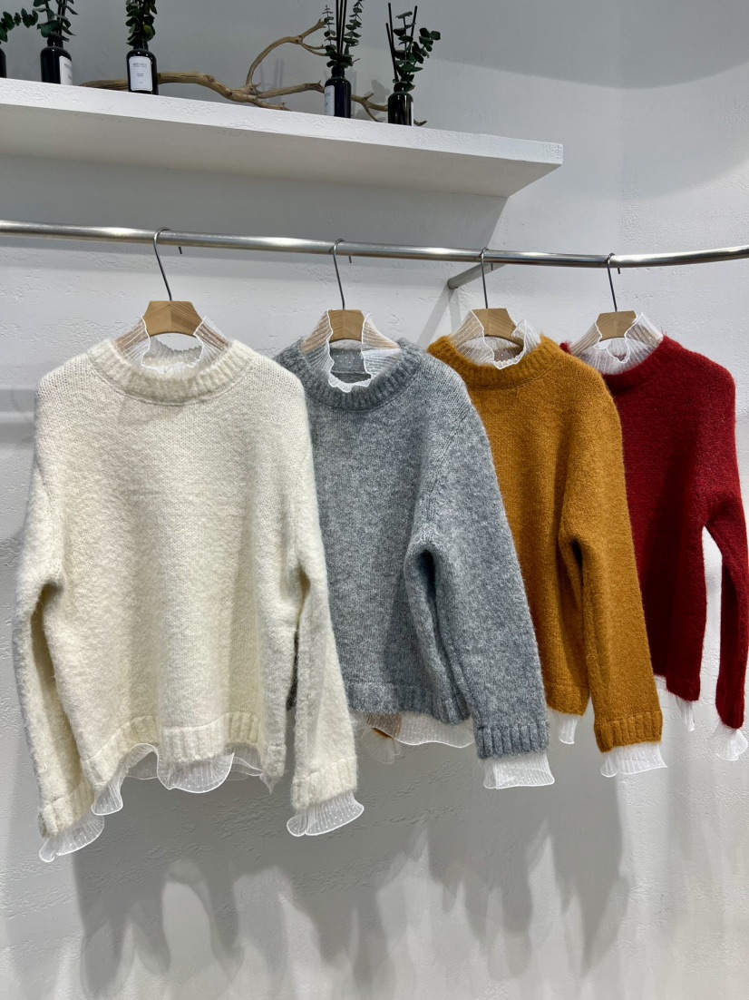 OLA東大門㊣直郵女士新款職業人氣休閑25秋冬真品時尚針織衫mellor/OLA針織衫