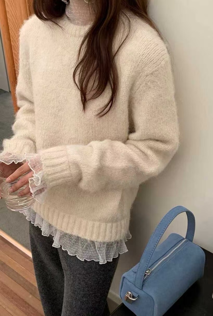 OLA東大門㊣直郵女士新款職業人氣休閑25秋冬真品時尚針織衫mellor/OLA針織衫