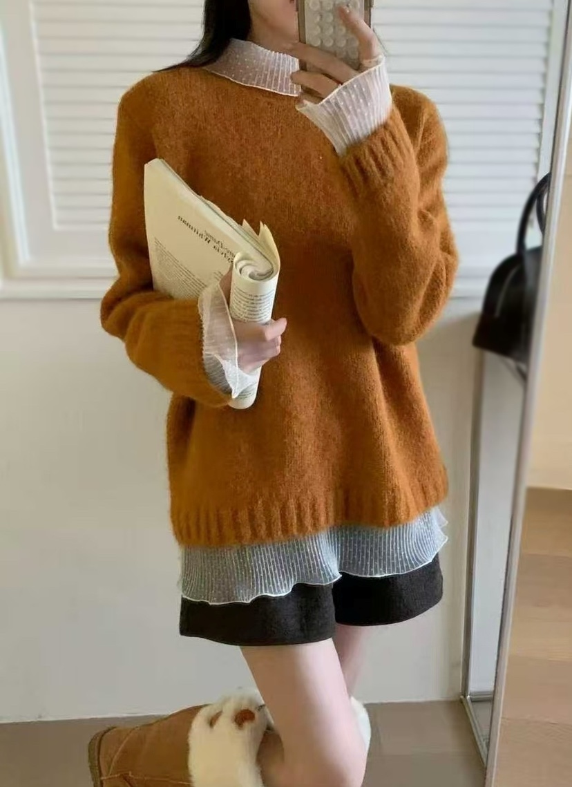 OLA東大門㊣直郵女士新款職業人氣休閑25秋冬真品時尚針織衫mellor/OLA針織衫