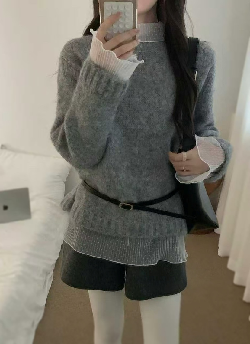 OLA東大門㊣直郵女士新款職業人氣休閑25秋冬真品時尚針織衫mellor/OLA針織衫