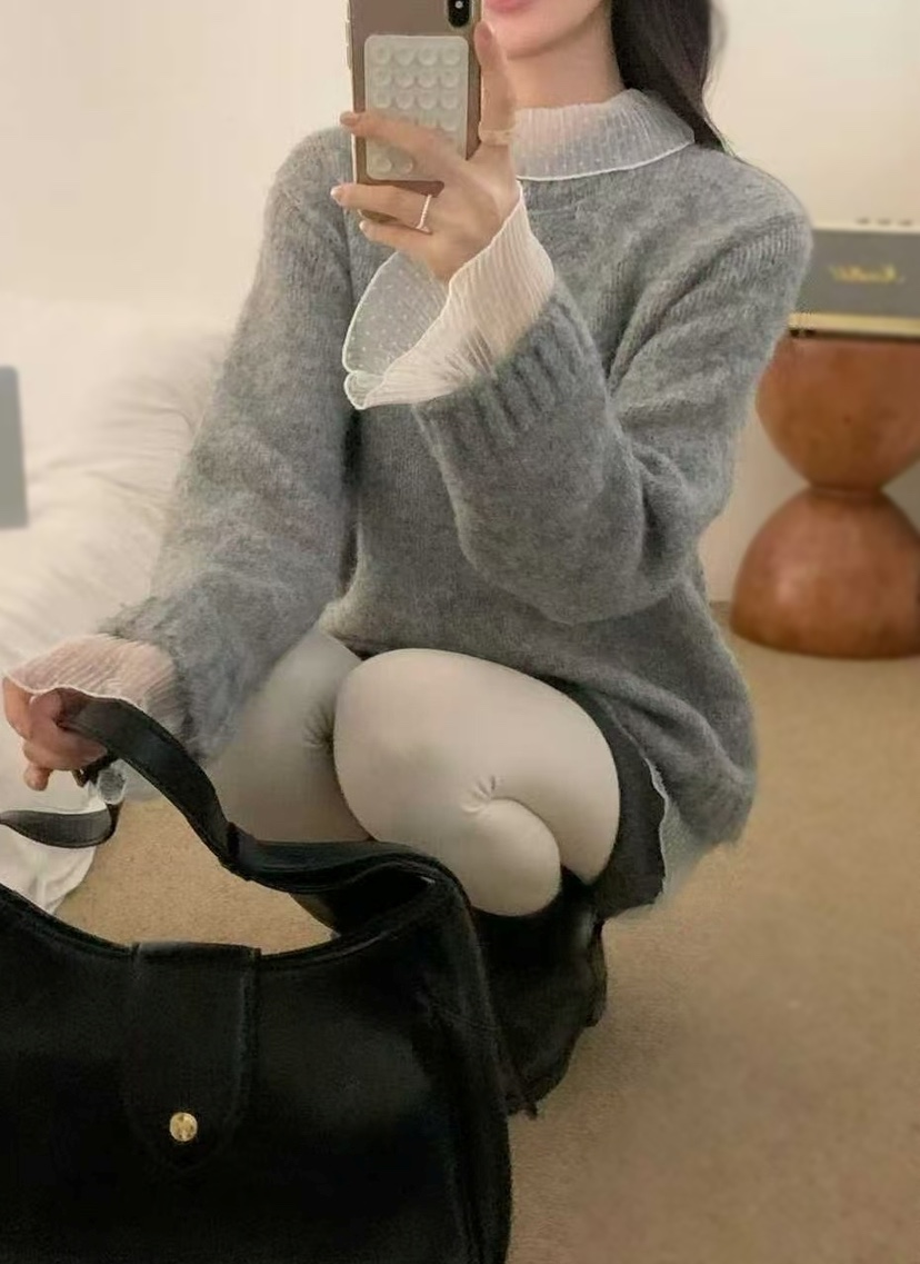 OLA東大門㊣直郵女士新款職業人氣休閑25秋冬真品時尚針織衫mellor/OLA針織衫