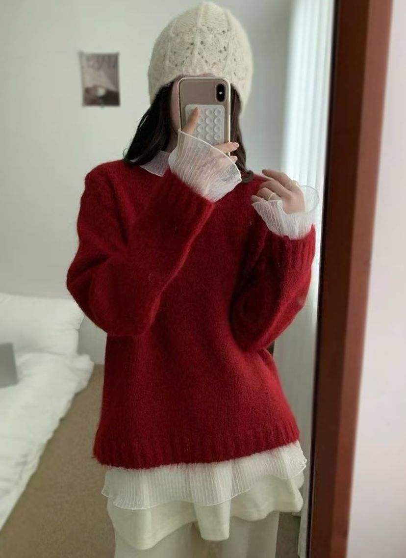 OLA東大門㊣直郵女士新款職業人氣休閑25秋冬真品時尚針織衫mellor/OLA針織衫