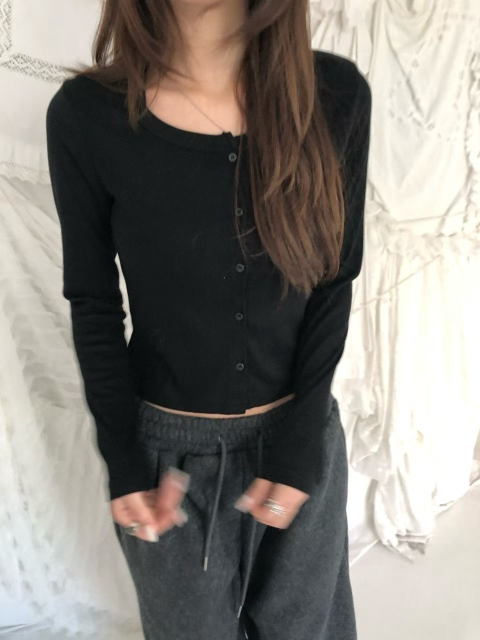 HIDDENHILLS韓國直郵㊣女裝新品推薦25秋冬休閑真品時尚針織衫HIDDENHILLS針織衫