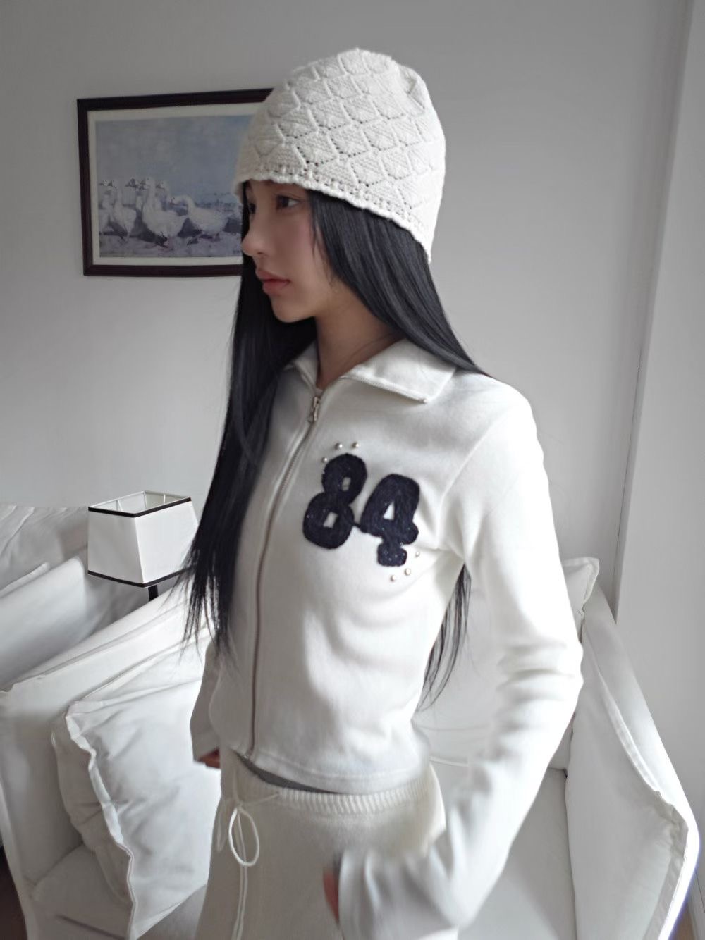 HIDDENHILLS東大門㊣直郵女裝新品時尚人氣真品休閑針織衫拉鏈HIDDENHILLS針織衫