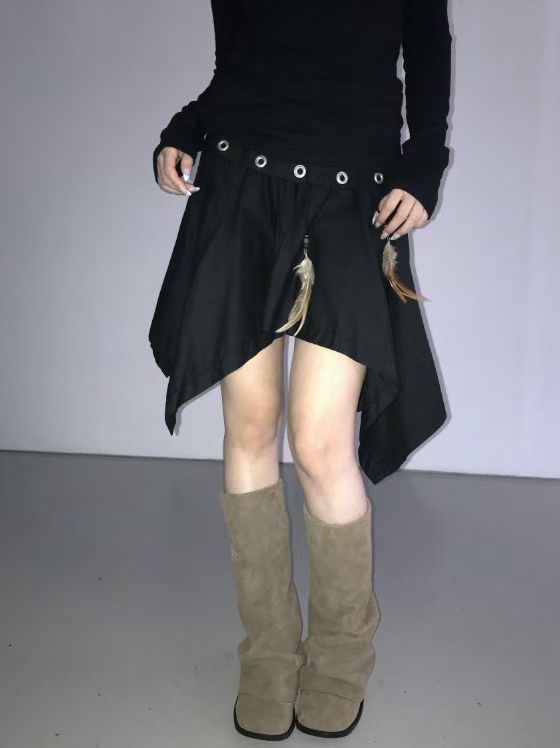 HIDDENHILLS韓國代購㊣女裝新品真品25秋冬人氣半身裙中短裙HIDDENHILLS半身裙/中短裙圖色1