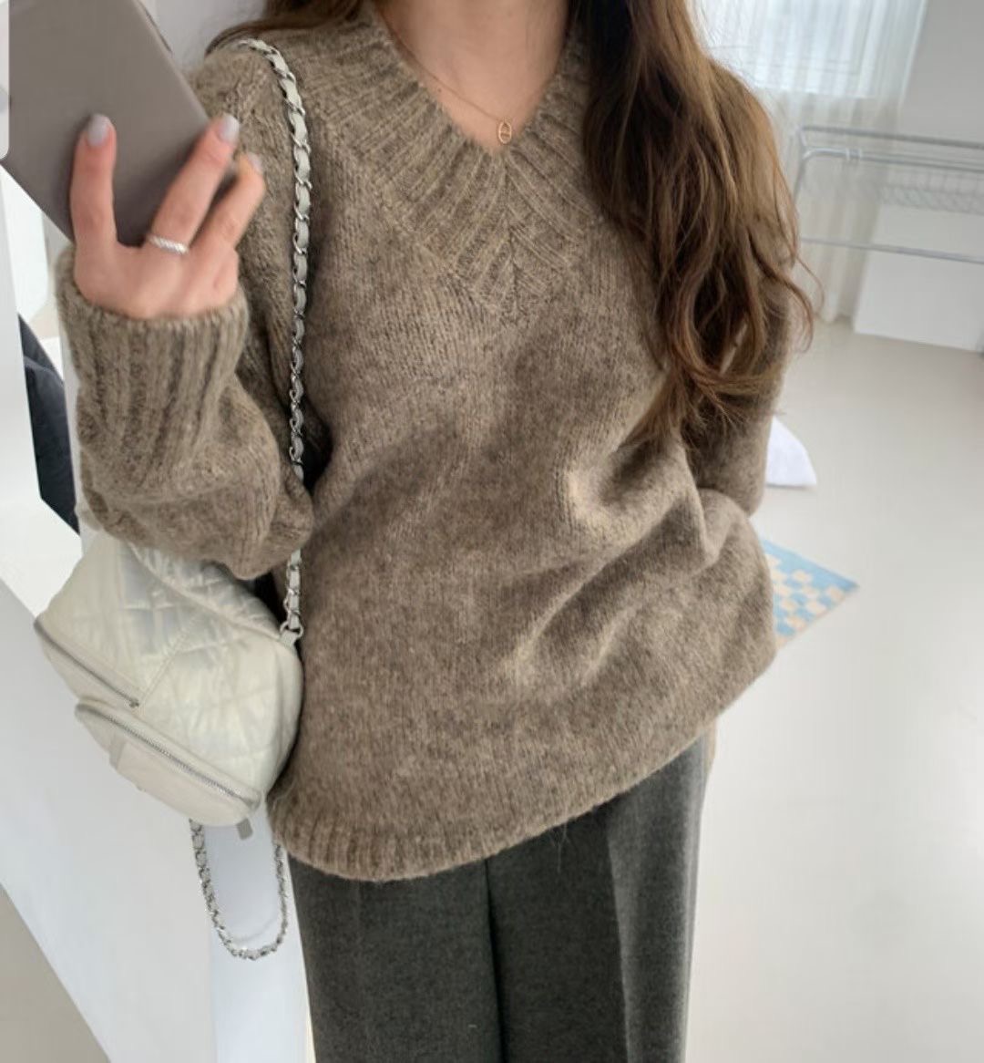 LOUNGE VERA韓國代購㊣女士新款熱賣人氣職業推薦時尚毛衣LOUNGE VERA-2件訂毛衣