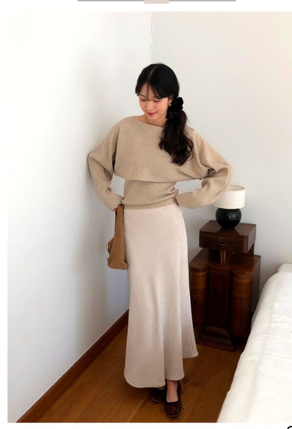 LOUNGE VERA韓國代購㊣女士新品職業時尚休閑推薦人氣長裙LOUNGE VERA-2件訂長裙