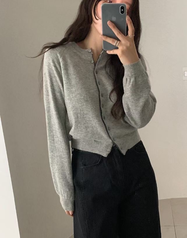 LOUNGE VERA韓國直郵㊣女裝新款推薦時尚休閑職業針織衫開衫LOUNGE VERA-2件訂針織衫圖色2