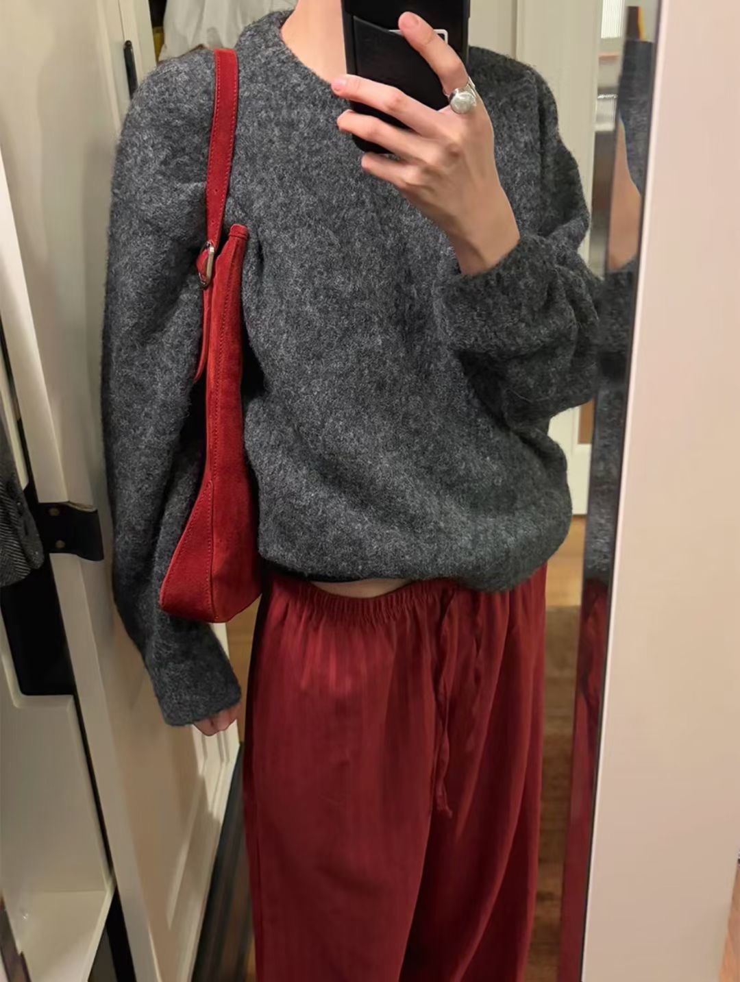 ALL OF US韓國代購㊣女士新品休閑25秋冬時尚真品推薦毛衣ALL OF US毛衣圖色1