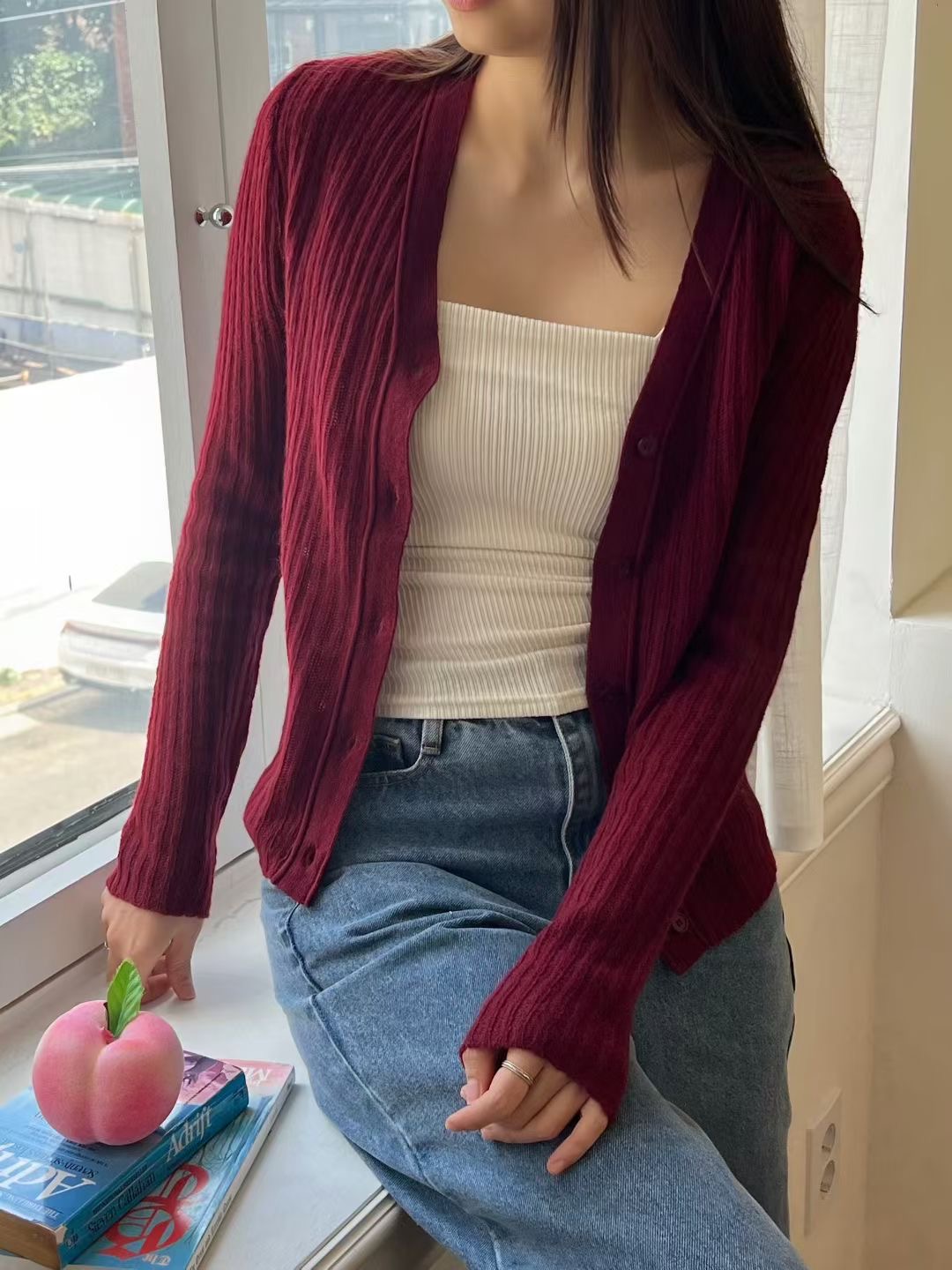 ALL OF US東大門㊣代購女裝新品人氣職業休閑熱賣推薦針織衫ALL OF US針織衫圖色2