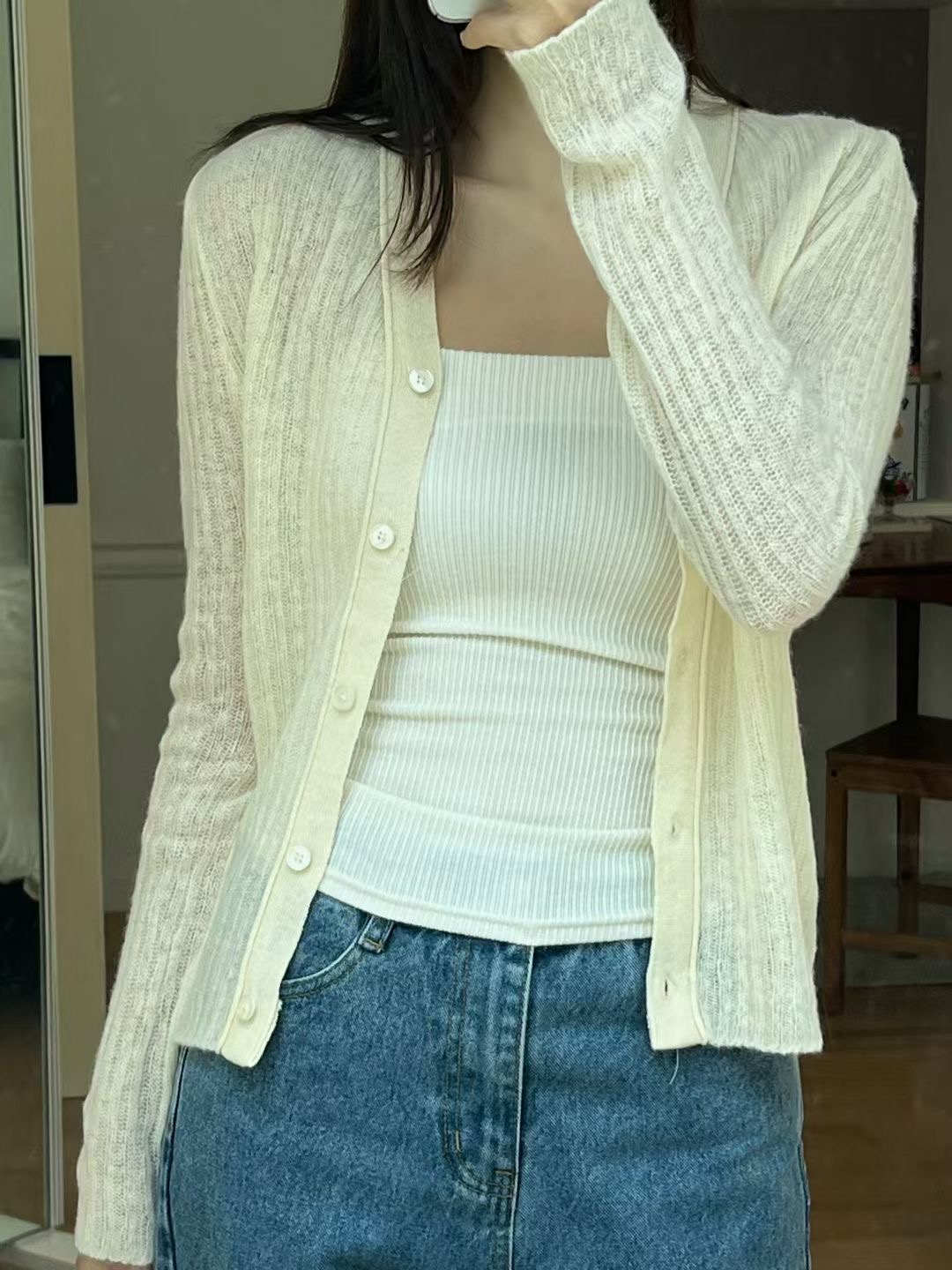 ALL OF US東大門㊣代購女裝新品人氣職業休閑熱賣推薦針織衫ALL OF US針織衫圖色4