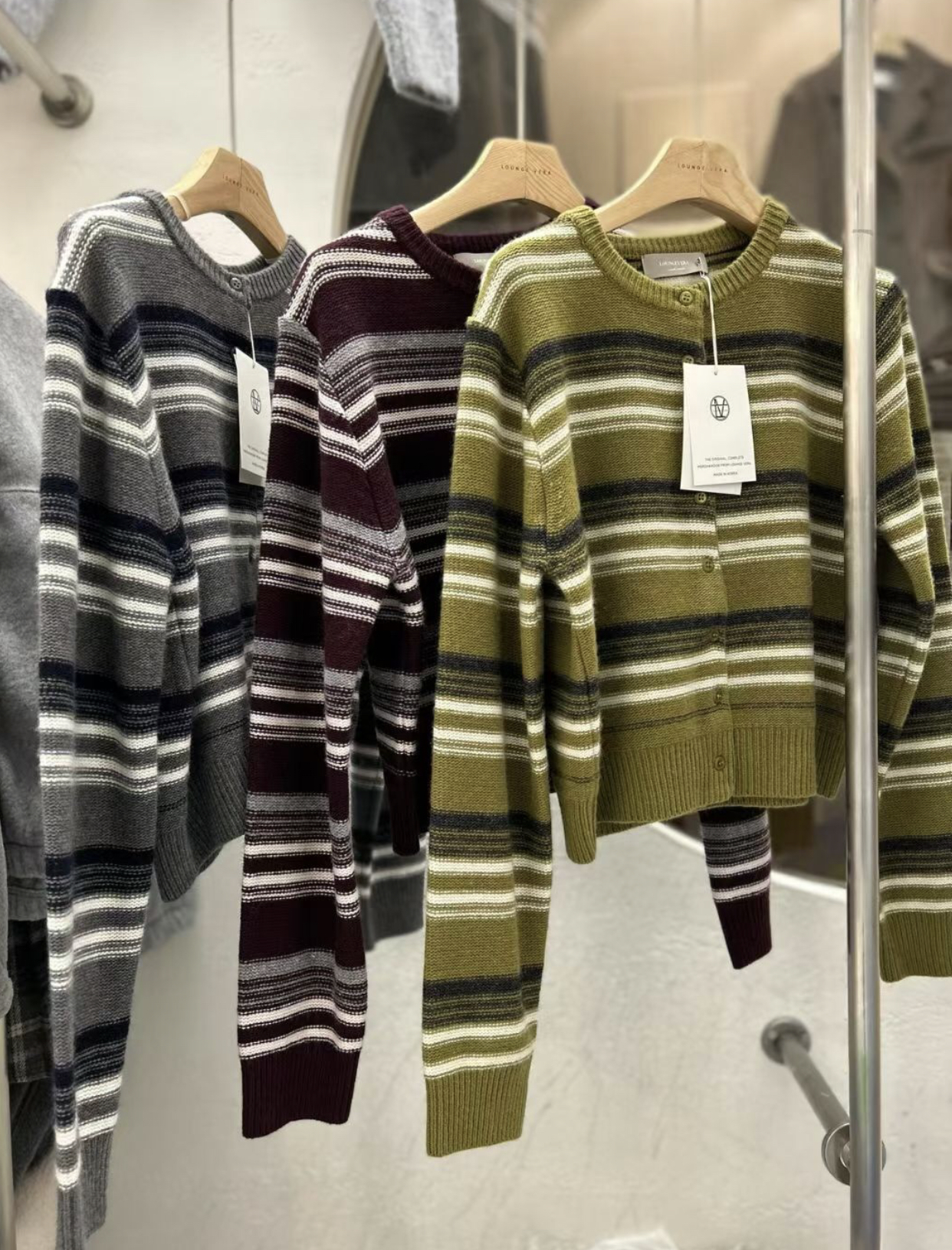 LOUNGE VERA東大門㊣直郵女士新品真品職業休閑推薦針織衫LOUNGE VERA-2件訂針織衫圖色2左二色