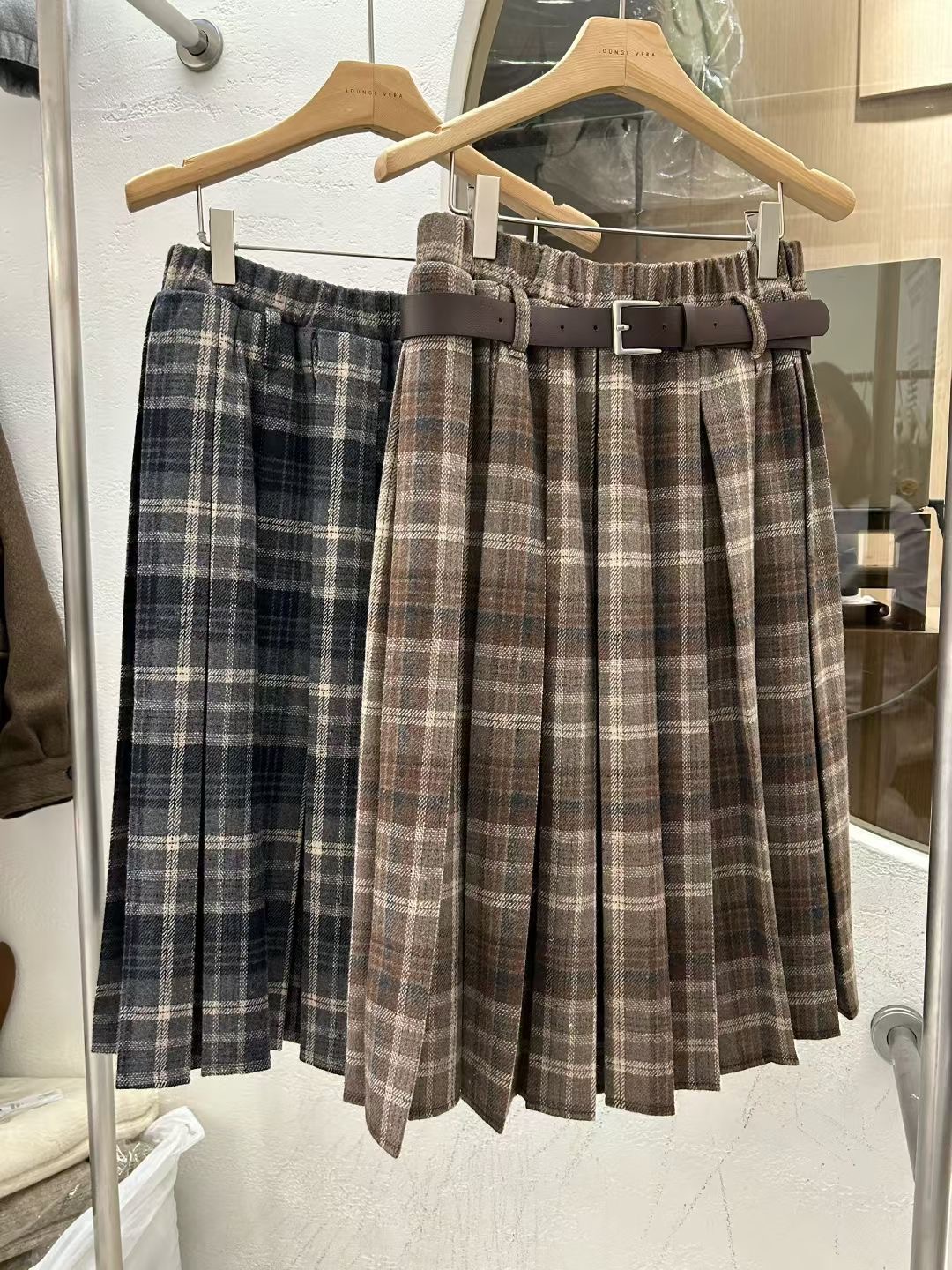 LOUNGE VERA東大門㊣實拍女裝新款熱賣半身裙中短裙不含腰帶LOUNGE VERA-2件訂半身裙/中短裙