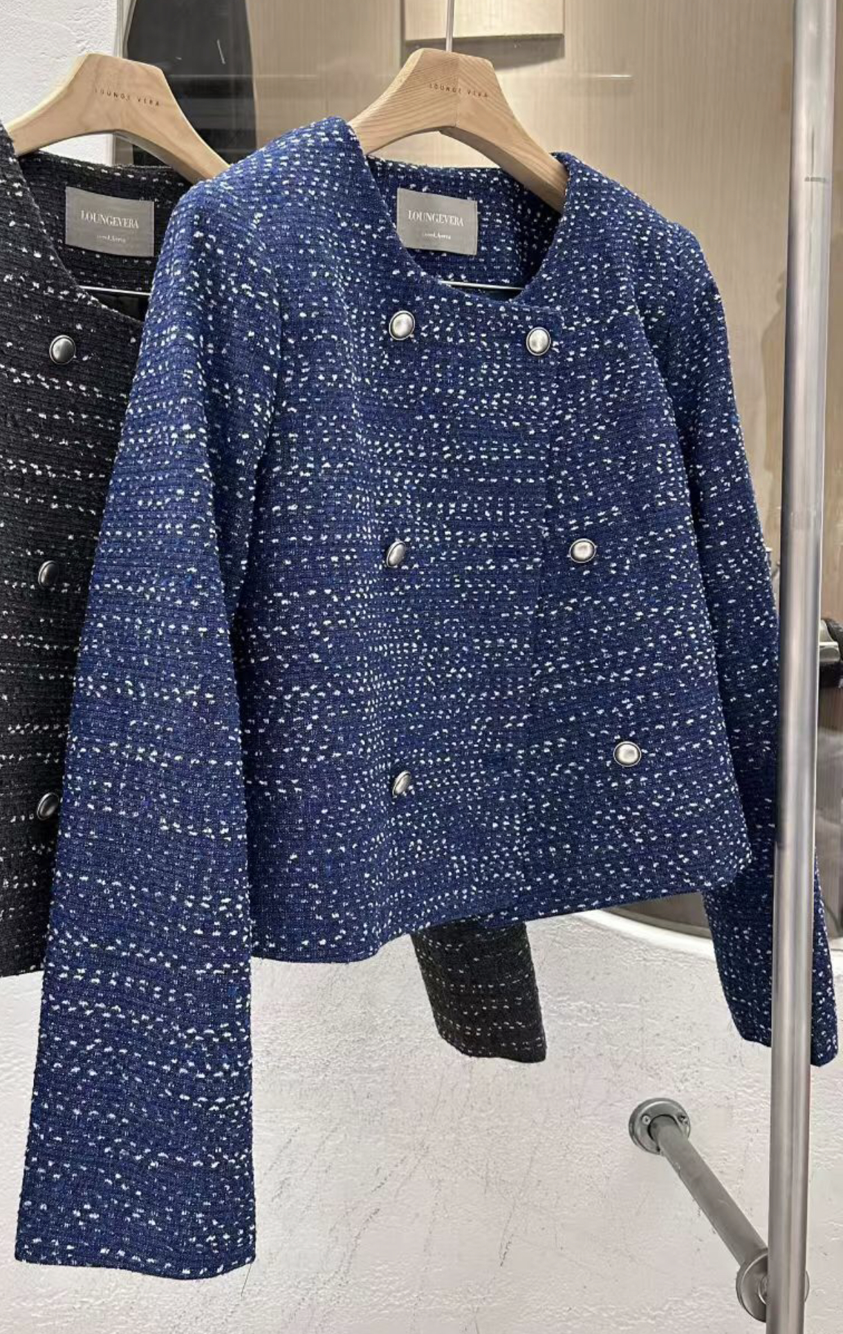 LOUNGE VERA東大門㊣直郵女裝新品休閑推薦25秋冬夾克雙層LOUNGE VERA-2件訂夾克圖色2