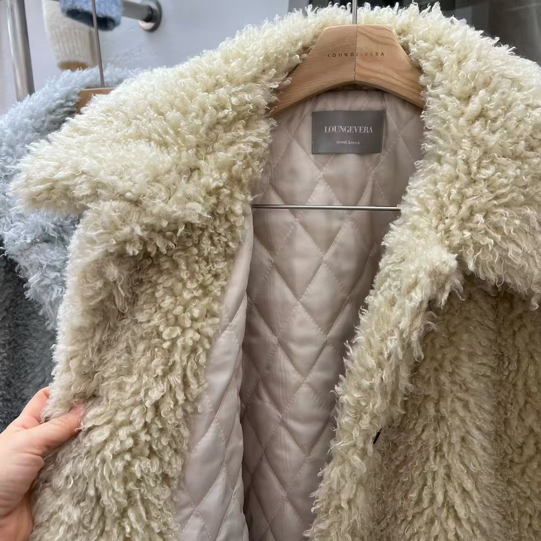 LOUNGE VERA東大門㊣實拍女士新款推薦休閑真品中長款大衣LOUNGE VERA-2件訂中長款大衣