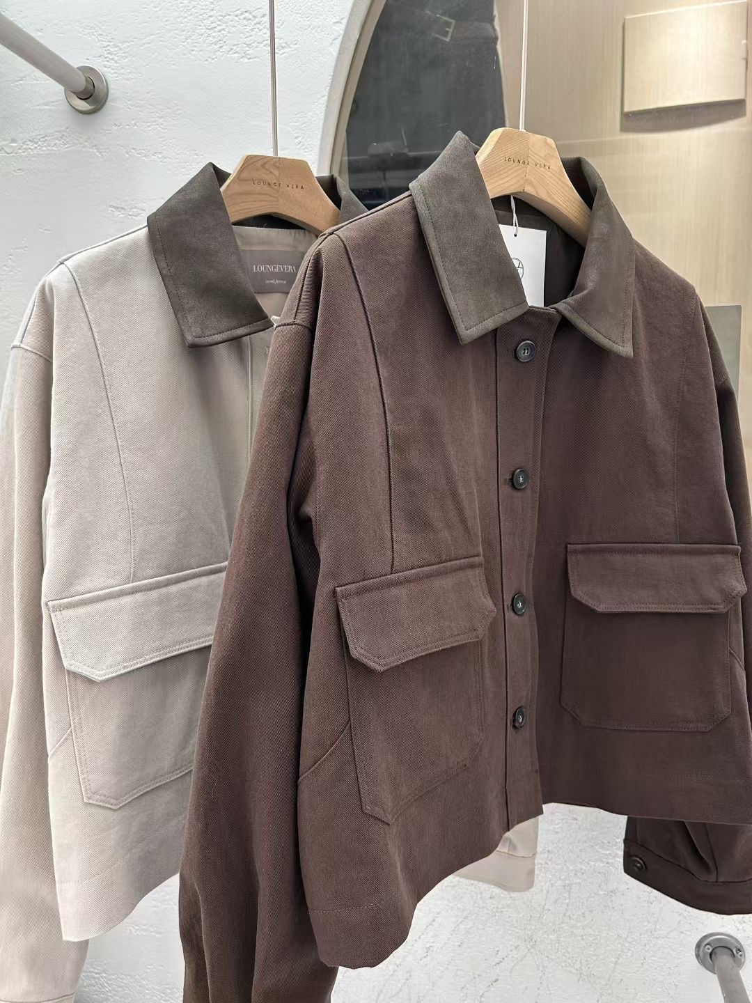 LOUNGE VERA東大門㊣直郵女裝新款時尚人氣職業熱賣25秋冬夾克LOUNGE VERA-2件訂夾克