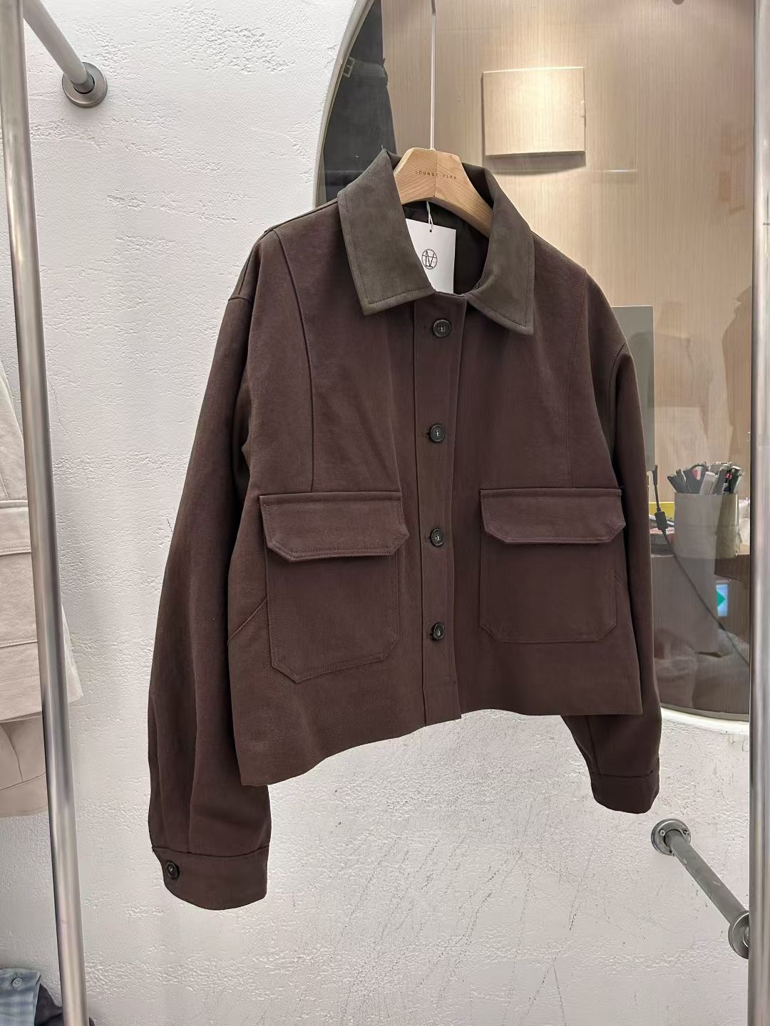 LOUNGE VERA東大門㊣直郵女裝新款時尚人氣職業熱賣25秋冬夾克LOUNGE VERA-2件訂夾克圖色1