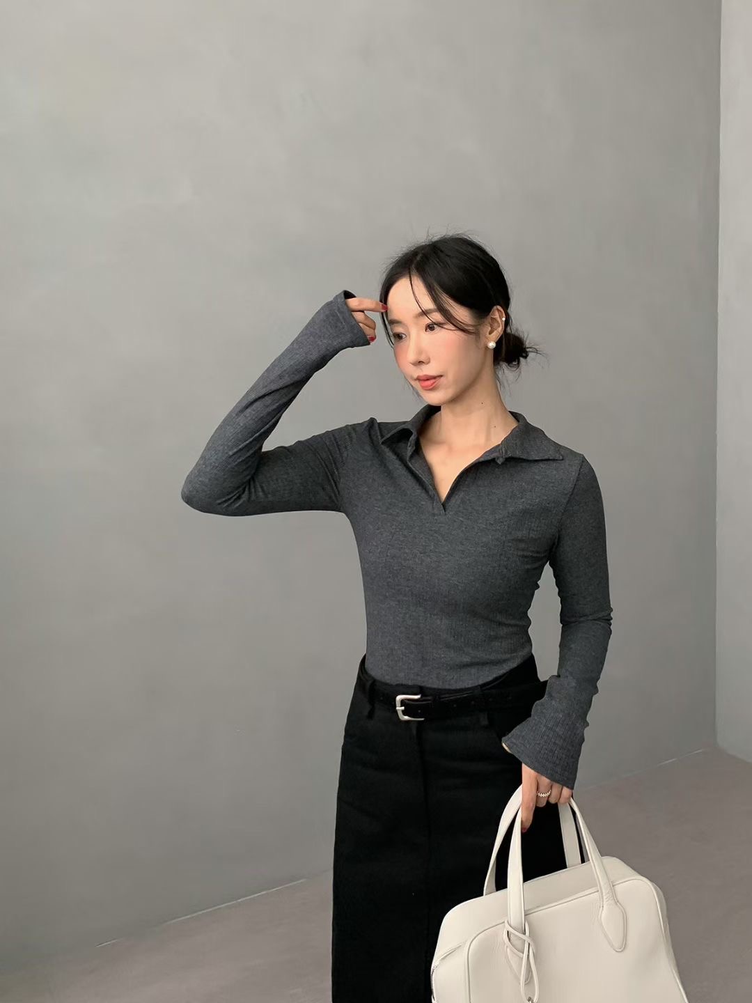 LOUNGE VERA韓國代購㊣女裝新品推薦熱賣時尚休閑25秋冬針織衫LOUNGE VERA-2件訂針織衫圖色1