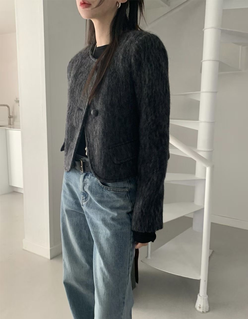 LOUNGE VERA韓國直郵㊣女裝新款推薦休閑25秋冬熱賣人氣夾克LOUNGE VERA-2件訂夾克圖色1