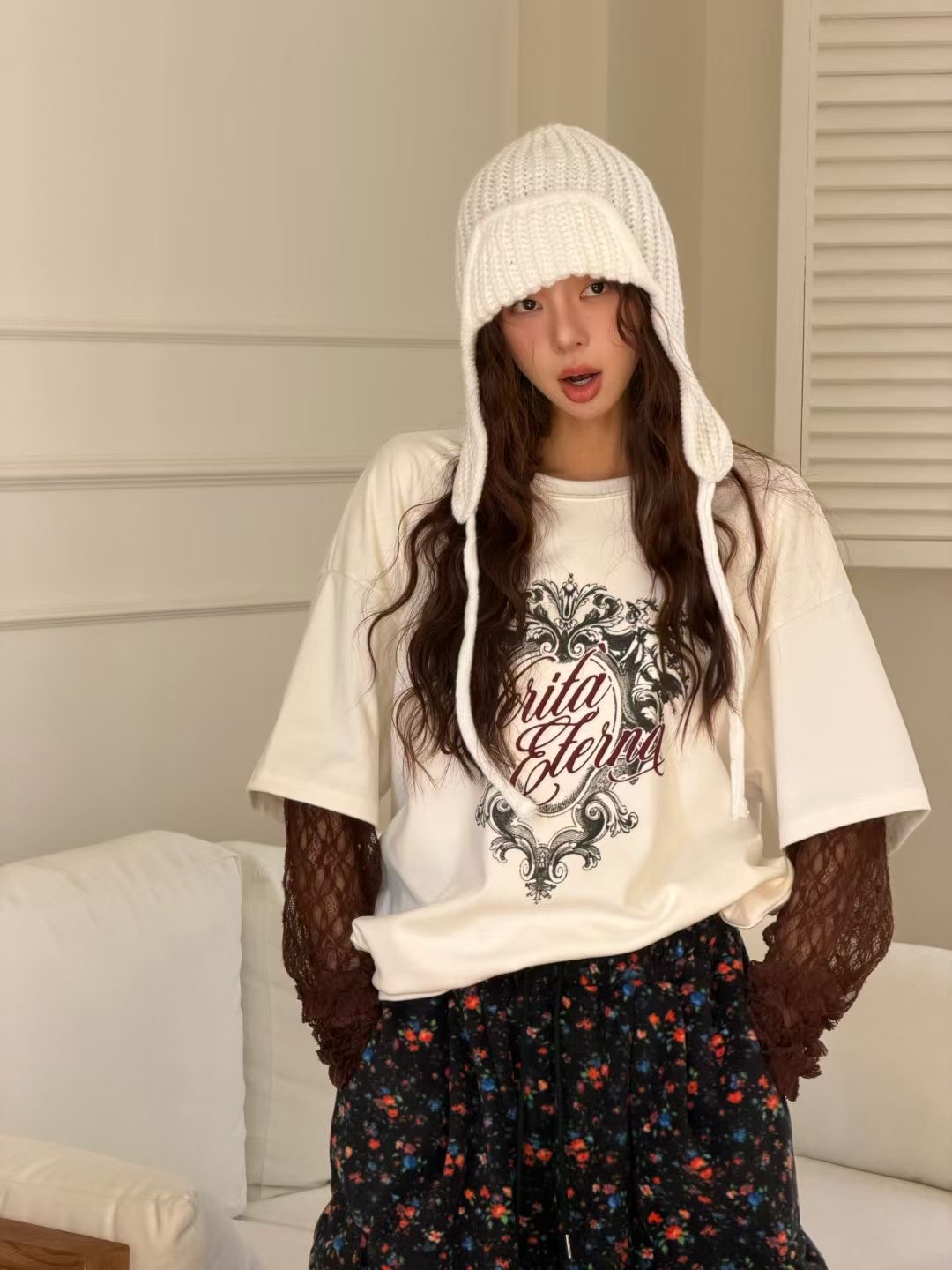 GISELE韓國直郵㊣女裝新品職業休閑真品推薦人氣熱賣長袖T恤GISELE長袖T恤圖色2