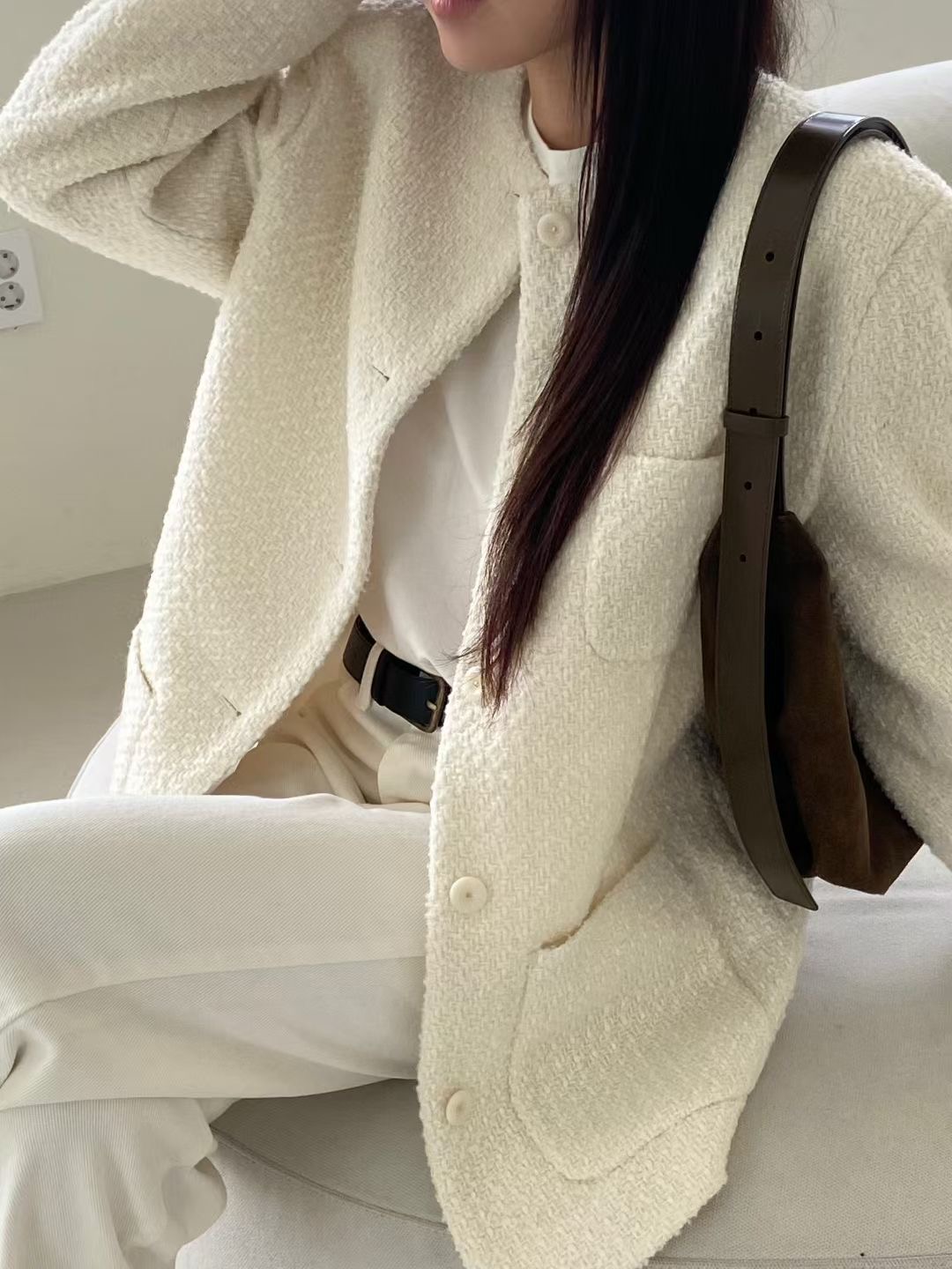 ALL OF US韓國代購㊣女士新款職業真品時尚人氣休閑熱賣夾克ALL OF US夾克