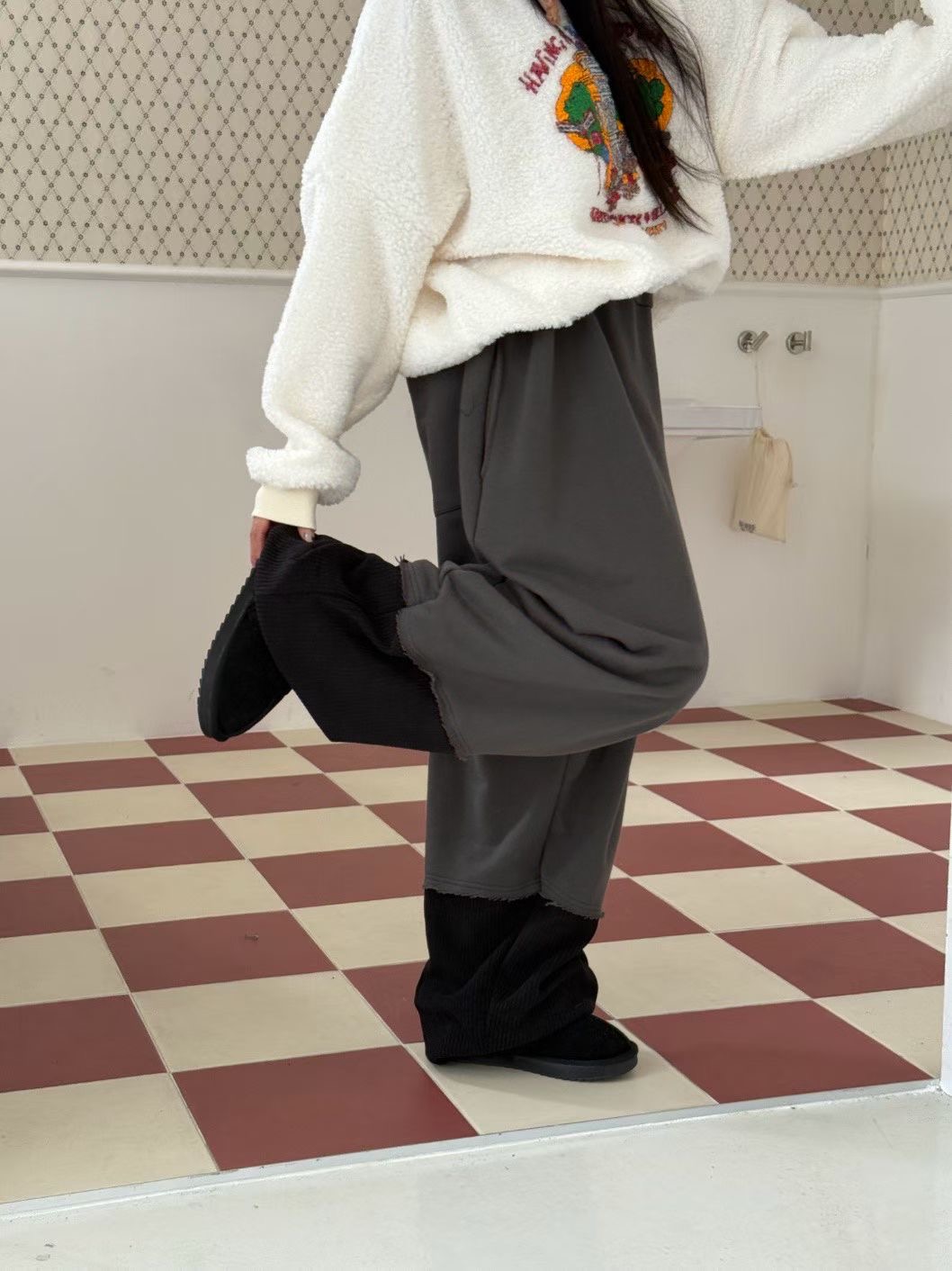 GISELE東大門㊣實拍女士新品時尚推薦休閑人氣熱賣休閑褲腰帶GISELE休閑褲