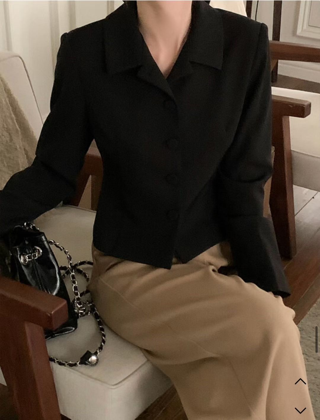 LOUNGE VERA東大門㊣代購女裝新品推薦職業休閑人氣時尚夾克LOUNGE VERA-2件訂夾克圖色2