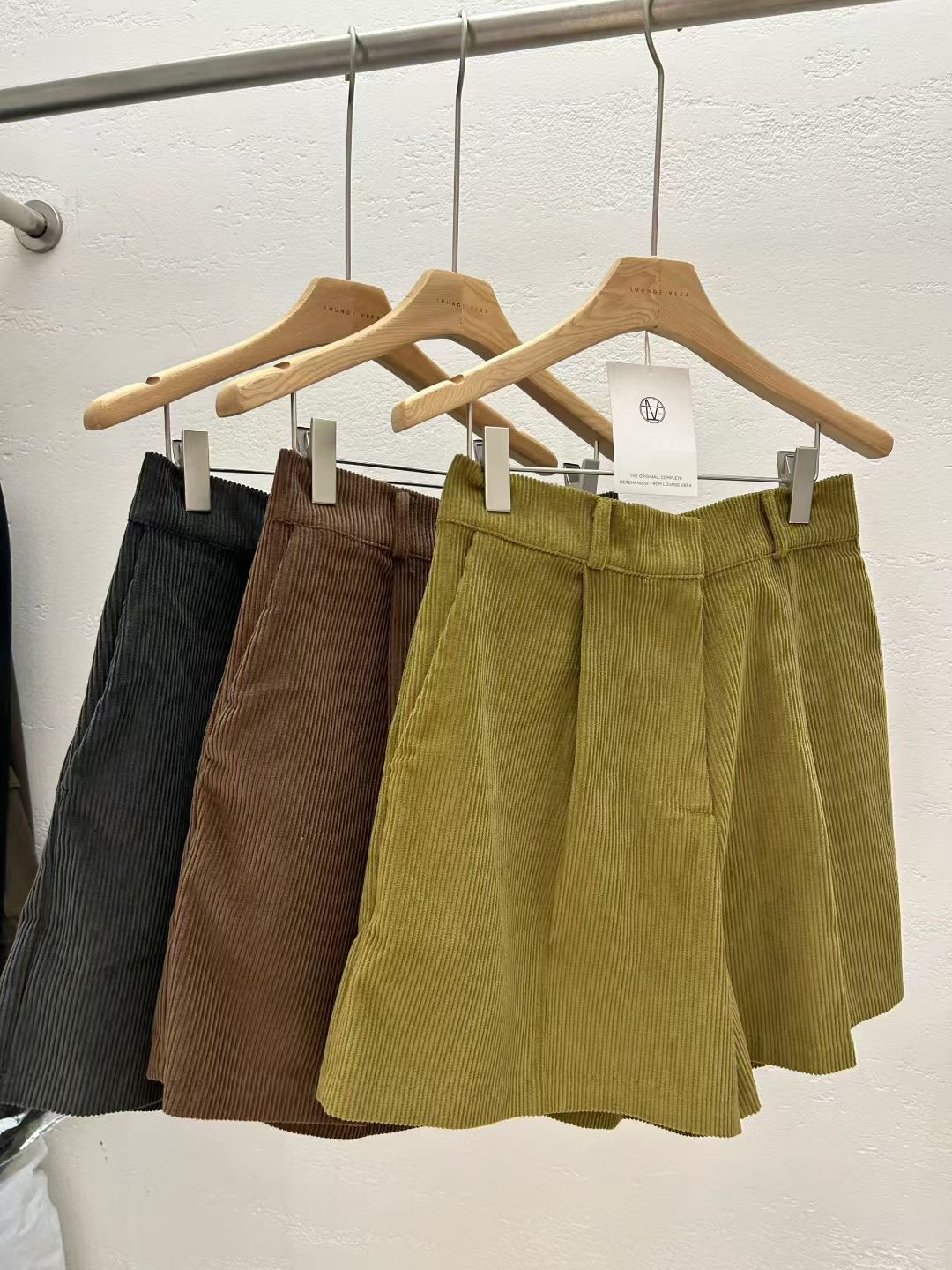 LOUNGE VERA韓國代購㊣女士新款職業人氣推薦時尚休閑短褲LOUNGE VERA-2件訂短褲圖色1左一色