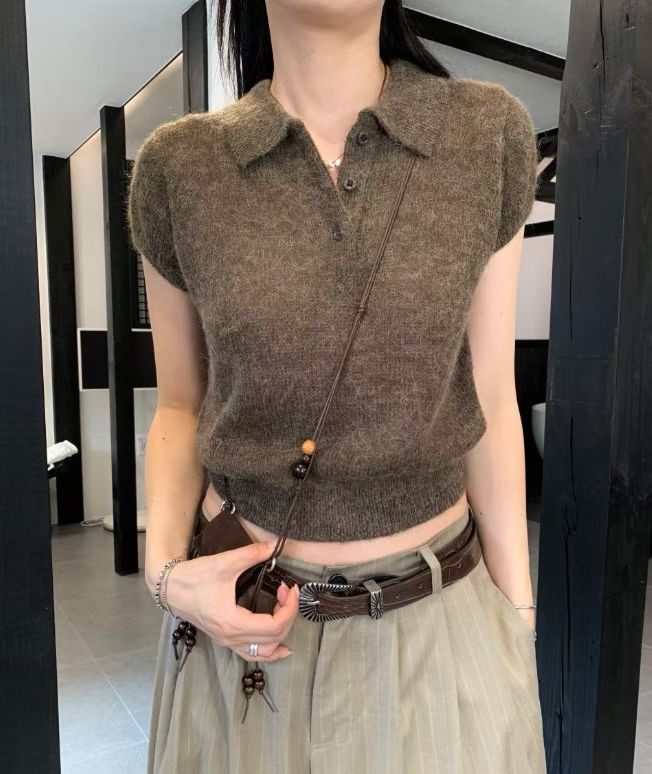 LOUNGE VERA東大門㊣實拍女裝新品職業真品休閑針織衫羊駝毛LOUNGE VERA-2件訂針織衫圖色2