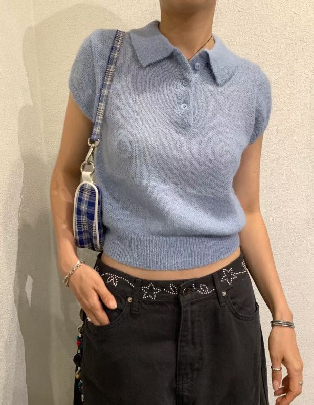 LOUNGE VERA東大門㊣實拍女裝新品職業真品休閑針織衫羊駝毛LOUNGE VERA-2件訂針織衫圖色3