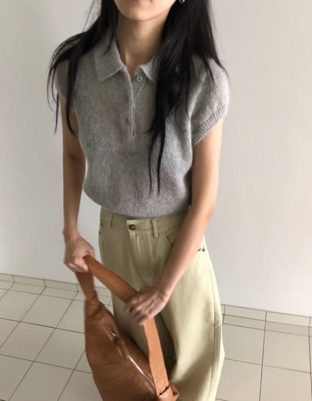 LOUNGE VERA東大門㊣實拍女裝新品職業真品休閑針織衫羊駝毛LOUNGE VERA-2件訂針織衫圖色4
