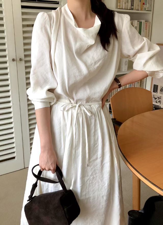 LOUNGE VERA東大門㊣實拍女裝新品25秋冬職業熱賣時尚連衣裙LOUNGE VERA-2件訂連衣裙