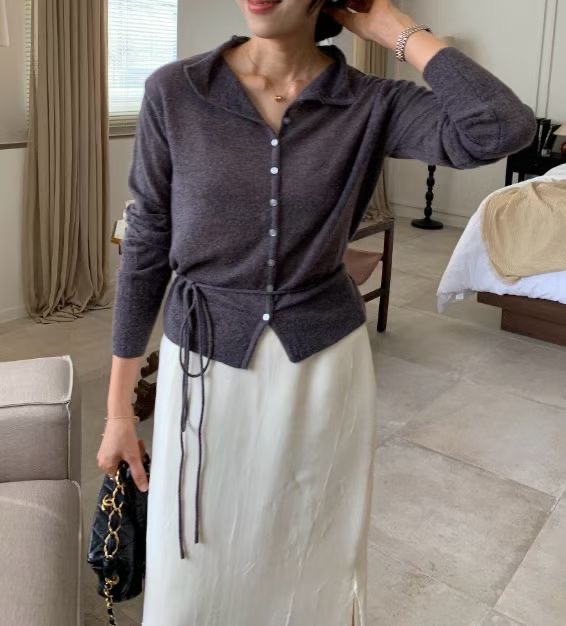 LOUNGE VERA東大門㊣實拍女裝新款熱賣休閑推薦職業針織衫LOUNGE VERA-2件訂針織衫