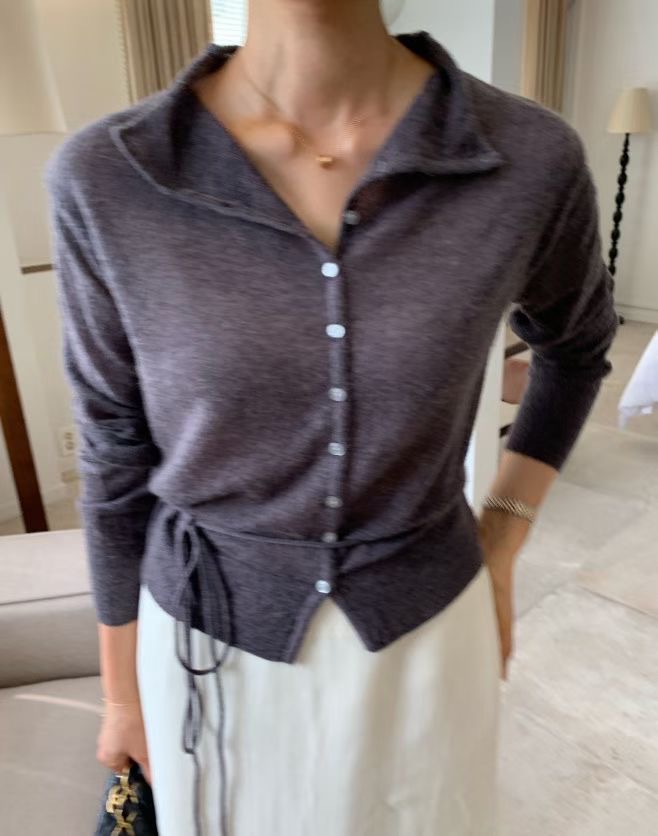 LOUNGE VERA東大門㊣實拍女裝新款熱賣休閑推薦職業針織衫LOUNGE VERA-2件訂針織衫圖色3