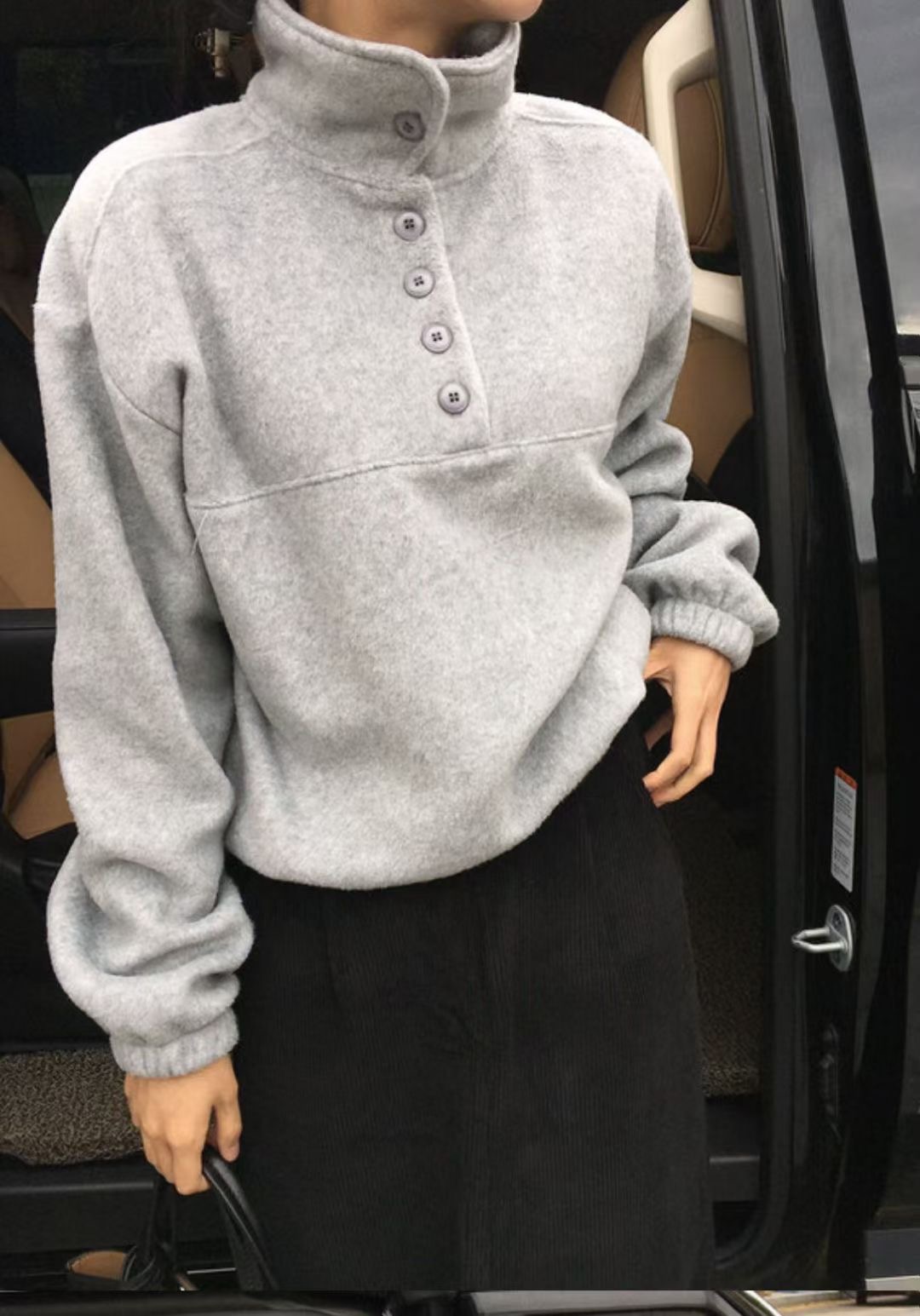 LOUNGE VERA韓國代購㊣女裝新款熱賣25秋冬人氣時尚推薦衛衣LOUNGE VERA-2件訂衛衣圖色1