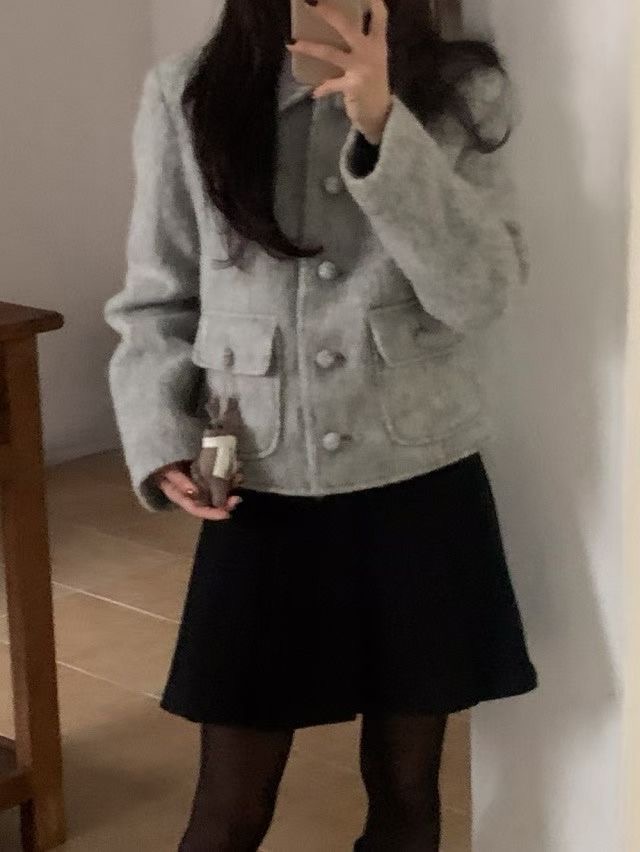 LOUNGE VERA韓國直郵㊣女士新品真品熱賣職業推薦25秋冬夾克LOUNGE VERA-2件訂夾克圖色2