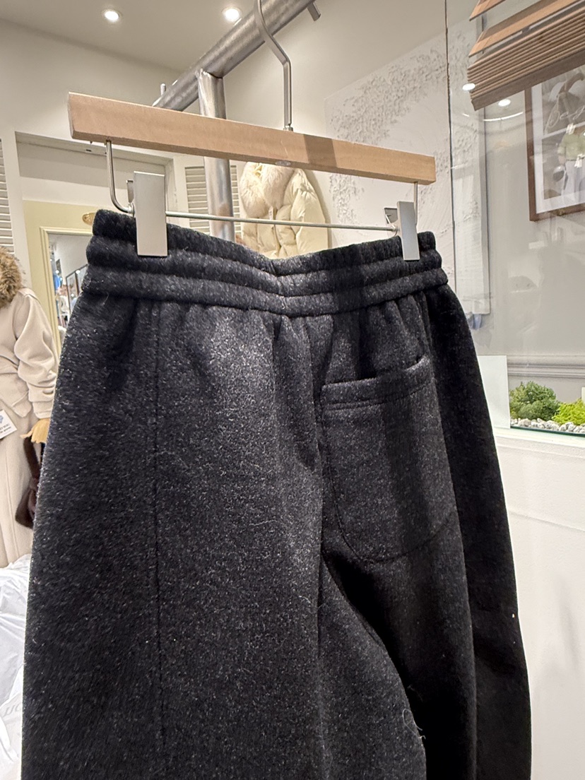 DE GO YOU東大門㊣代購女裝新款職業休閑休閑褲闊腿褲抓絨DE GO YOU休閑褲