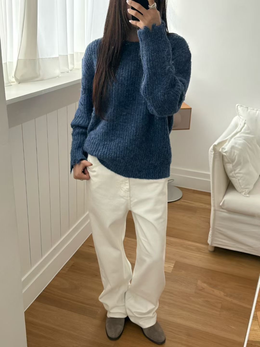 ALL OF US東大門㊣代購女士新品推薦休閑人氣職業熱賣毛衣ALL OF US毛衣圖色2