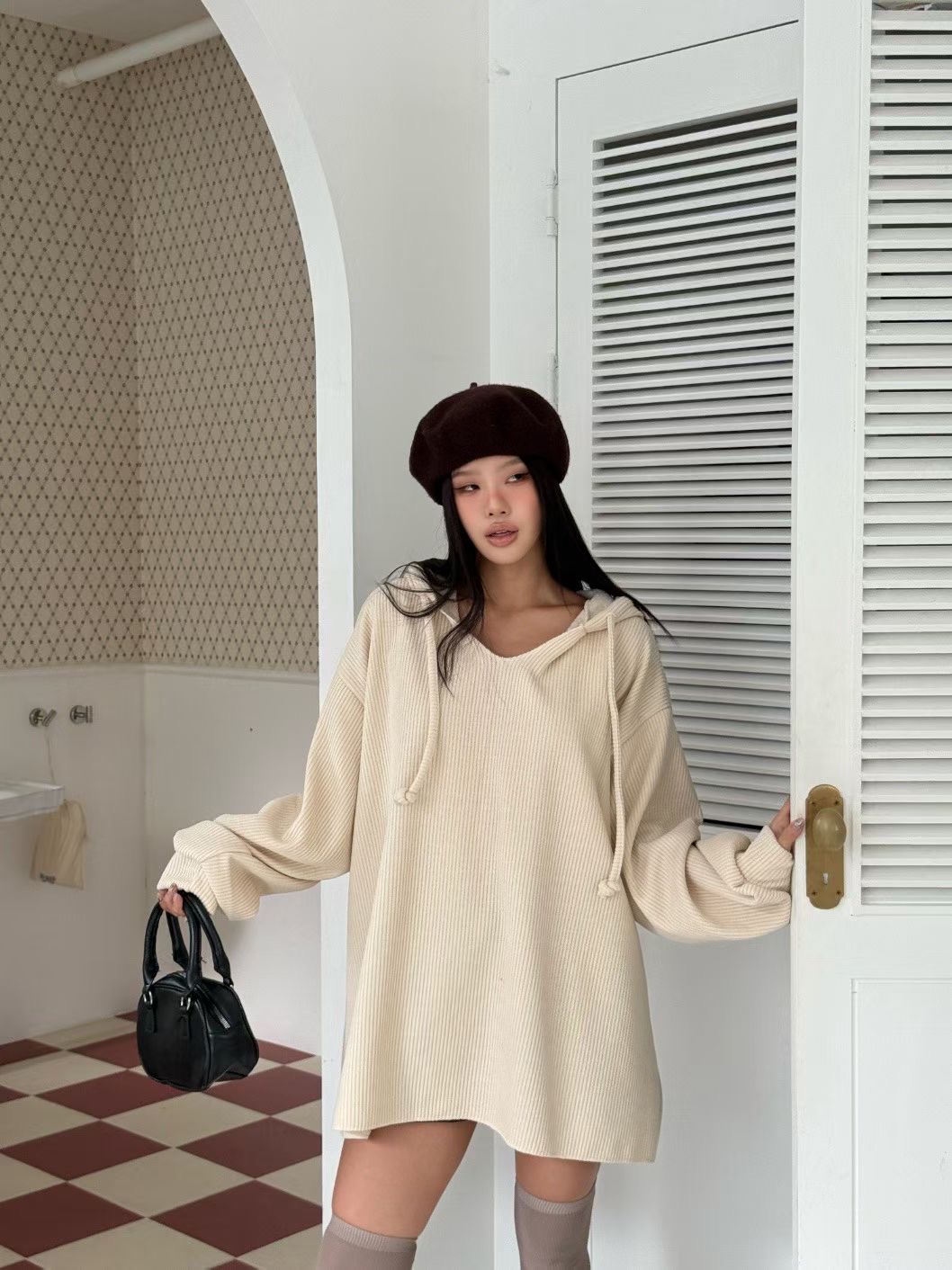 GISELE東大門㊣直郵女士新款人氣推薦休閑熱賣時尚25秋冬衛衣GISELE衛衣圖色1