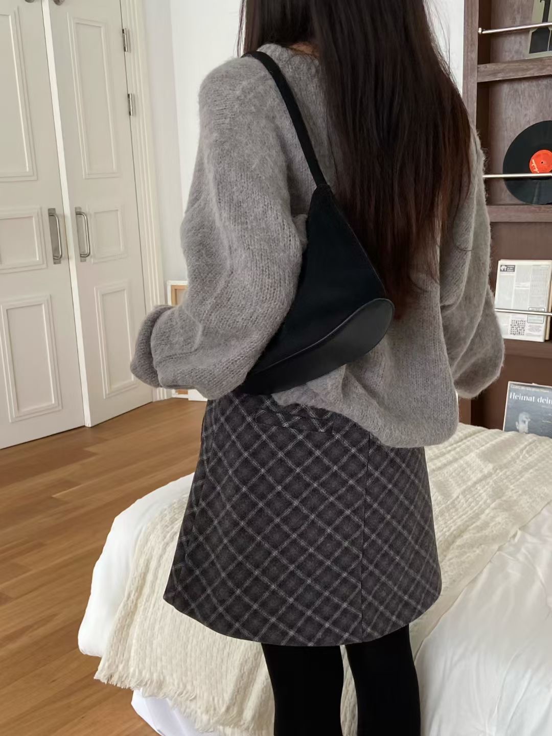 ALL OF US東大門㊣實拍女裝新品熱賣人氣25秋冬職業真品短裙ALL OF US短裙