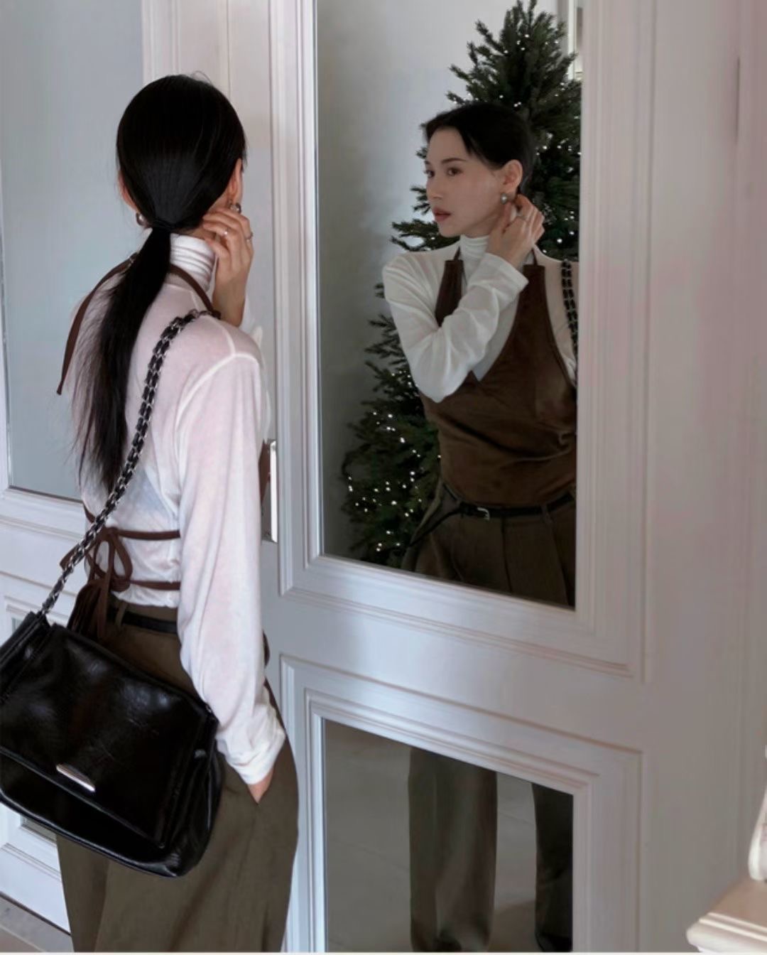 LOUNGE VERA東大門㊣代購女裝新款真品職業25秋冬吊帶背心LOUNGE VERA-2件訂吊帶/背心