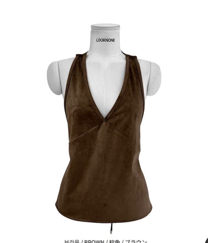 LOUNGE VERA東大門㊣代購女裝新款真品職業25秋冬吊帶背心LOUNGE VERA-2件訂吊帶/背心圖色1