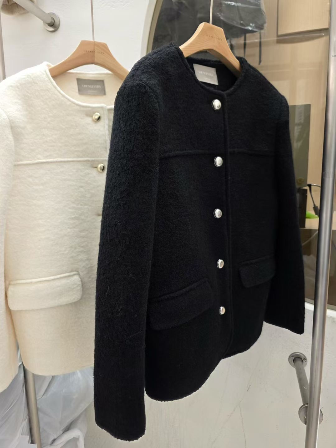 LOUNGE VERA東大門㊣代購女士新品推薦熱賣休閑人氣夾克羊毛LOUNGE VERA-2件訂夾克