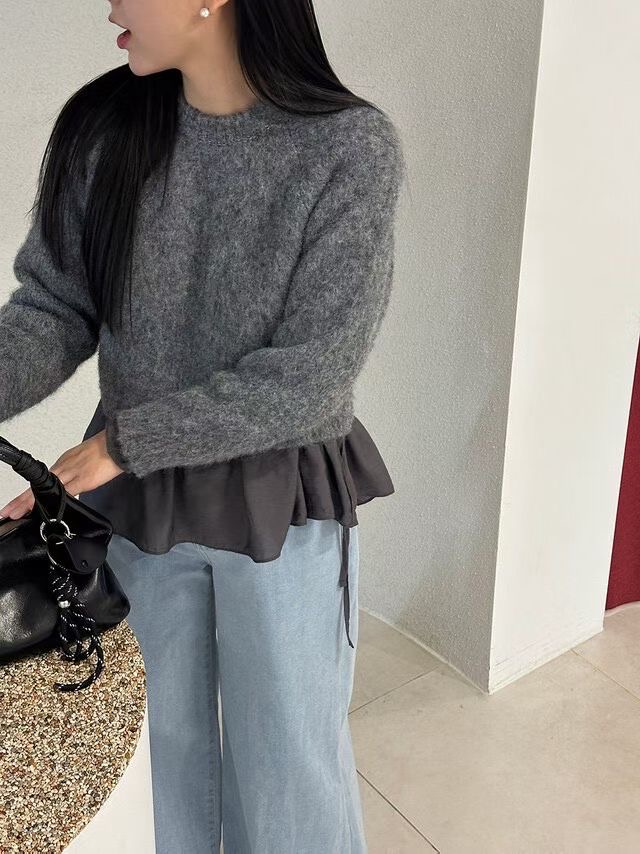 LOUNGE VERA東大門㊣直郵女士新款推薦熱賣真品時尚針織衫LOUNGE VERA-2件訂針織衫