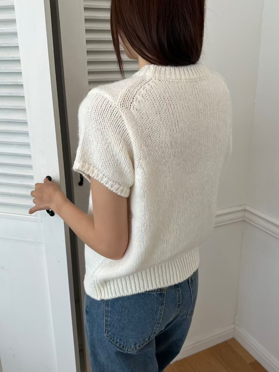 ALL OF US東大門㊣實拍女裝新品真品熱賣25秋冬職業針織衫ALL OF US針織衫