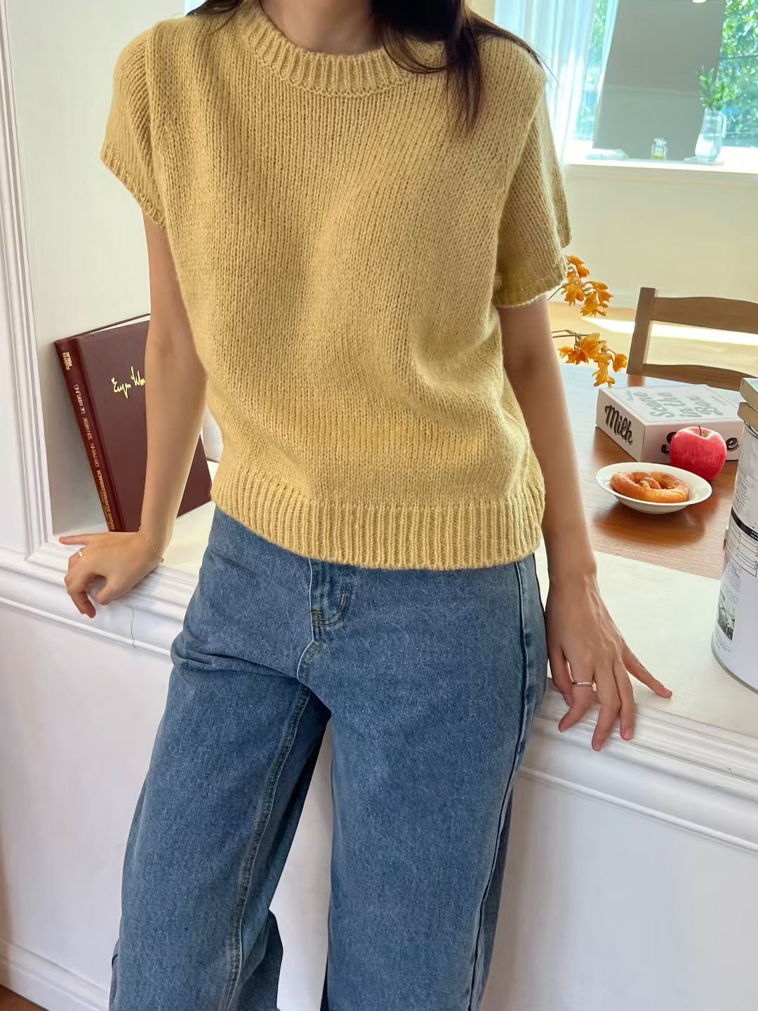 ALL OF US東大門㊣實拍女裝新品真品熱賣25秋冬職業針織衫ALL OF US針織衫圖色2